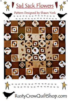 Rusty Crow Patterns Sad Sack Flowers 60 x 60 12-1152 