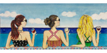 2962 Alice Peterson Designs Girls on the Beach 11.5 x 5, 18M