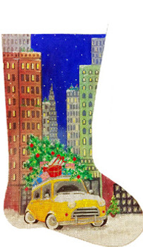 2940 Alice Peterson Designs Taxi in the City Stocking 11 X 19, 13M