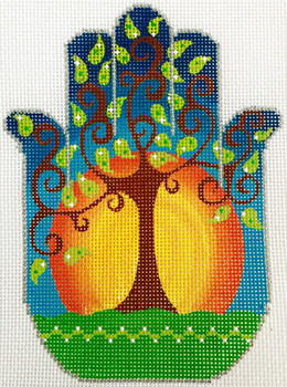 AP2943! Alice Peterson Designs Tree of Life Hamsa 5.75 x 7.5, 13M