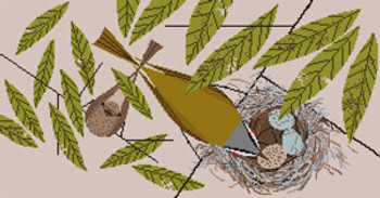 Vigilant Vireos HC-V361 Charley Harper 18 Mesh 8 x 15