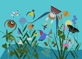 Summer Birds HC-S360 Charley Harper 18 Mesh 14 x 19