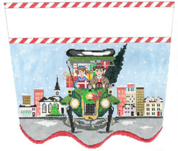 XC-36 Christmas On The Go 18 Mesh CHRISTMAS STOCKING CUFF The Meredith Collection