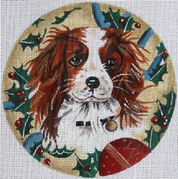 XO-61v King Charles Spaniel 6" Round 18 Mesh The Meredith Collection