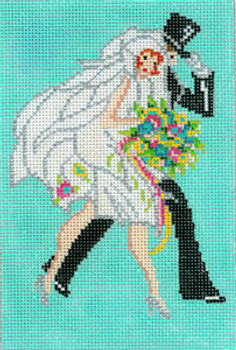 XO-205a Art Deco Wedding Walk 4 x 6 18 Mesh The Meredith Collection