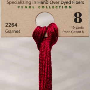 Pearl Cotton 8 2264 Garnet Weeks Dye Works 