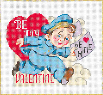 Hurry Valentine 6 x 7   18 Mesh Once In A Blue Moon By Sandra Gilmore 18-882 