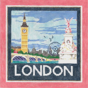 London 8.5 x 8.5 18 Mesh Once In A Blue Moon By Sandra Gilmore 18-982