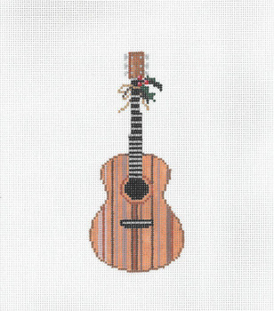 Ornament Acoustic Guitar (O-23) 2.5 x 5.5 18 Mesh Once In A Blue Moon By Sandra Gilmore 18-907