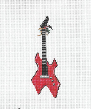 Ornament Electric Guitar (O-24) 2.5 x 6.5 18 Mesh Once In A Blue Moon By Sandra Gilmore 18-906