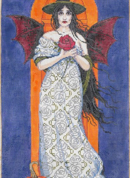 Rose Red 9 x 19 18 Mesh Once In A Blue Moon By Sandra Gilmore 18-1090