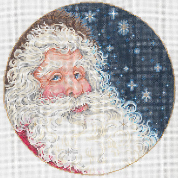 Starlight Santa 8.5 dia. 18 Mesh Once In A Blue Moon By Sandra Gilmore 18-1114 