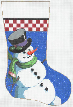 Smile Stocking 13.5 x 20 14 Mesh Once In A Blue Moon By Sandra Gilmore  14-187 