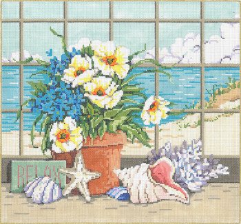 Shellscape 11 x 10 18 Mesh Once In A Blue Moon By Sandra Gilmore 18-962