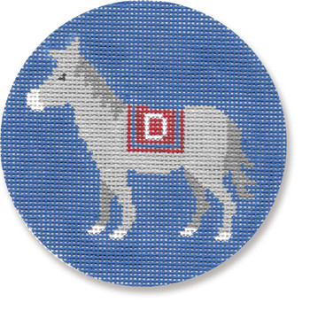 LM-XO 22 “Democrat” Donkey 4.5" Rnd. 13 Mesh Laura Megroz 