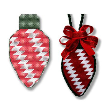 S-XO Y Lightbulb - Red, White Lightning Bolt  2 X 3.5" 18 Mesh Eddie & Ginger 