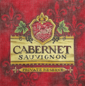 DK-SP13 Cabernet 10"  x 10"  18 Mesh Diane Kater SPIRITS BOTTLE