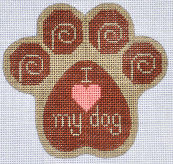 CH-313 I Love My Dog  4 1⁄4x 4    18  Mesh CH Designs