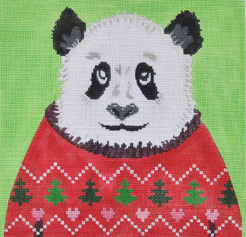 ZIA-97 Holiday Sweater Panda  8x8 18 Mesh ZIA DESIGNS Danji Designs