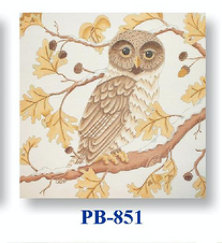 PB-851 Brown & White Owl  18 Mesh 12" Bettieray Designs
