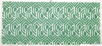 SOS2018 Green Overlap 18 Mesh 6in x 2.75in BB Size Son of a Stitch Designs