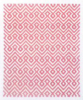 SOS4017 Pink Diamond Chevron 18 Mesh 5in x 6in BG Size Son of a Stitch Designs