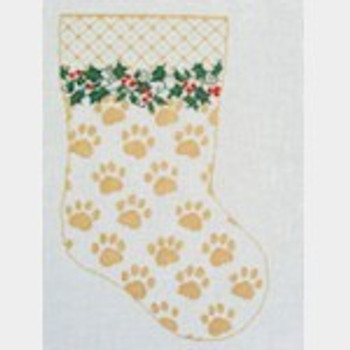Wg12538-13 My Best Friends Stocking - gold 17X8 13ct Whimsy And Grace CHRISTMAS STOCKING 