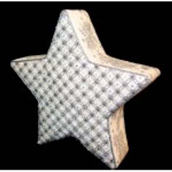 Wg12358 Jessie's Tree Topper Star gold 10" 18 ct Whimsy And Grace Shown Finished With Wg12453 Gusset