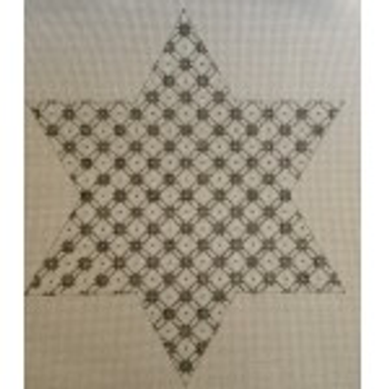 Wg12749 10" Star of David - silver (Jessie) 10" 18ct Whimsy And Grace
