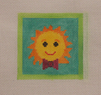 3x3-011 Sun with Bowtie Little Bird Designs