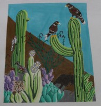 WWCO1817 Desert Scene 9  x 11 -18 Mesh Waterweave