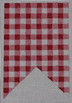 BYOB-F-3-18 FLAG DBL PT RED GINGHAM 4 x 6 18 Mesh  Hillary Jean Designs