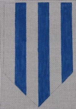 BYOB-F-6-18 FLAG SGL PT BLUE W/ WHITE STRIPE VERTICAL 4 x 6 18 Mesh  Hillary Jean Designs