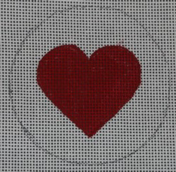 BYOB-HEART-18  BANNER SYMBOL HEART 3" CIRCLE 18 Mesh Hillary Jean Designs