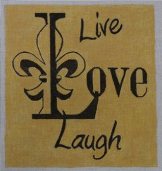 S-001-18 LIVE LOVE LAUGH 9.5X10.25 18 Mesh Hillary Jean Designs