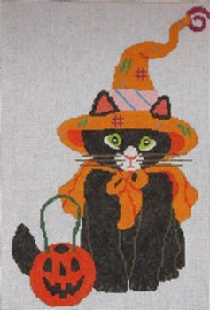 8-18 Witch Kitty  7.8x11.4 18 Mesh Pajamas and Chocolate