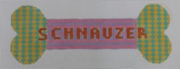 278D Schnauzer Bone  8x3	18 Mesh Pajamas and Chocolate
