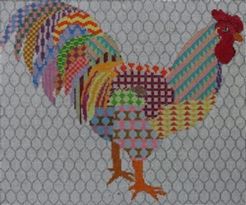 311 Colorful  Rooster 10.5x9  18 Mesh Pajamas and Chocolate