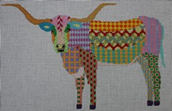 282-13 13 Colorful Longhorn 8wx8h 13 Mesh Pajamas and Chocolate