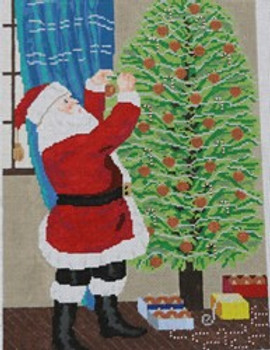 144-13 Santa Trimming tree 10x14 13 Mesh Pajamas and Chocolate