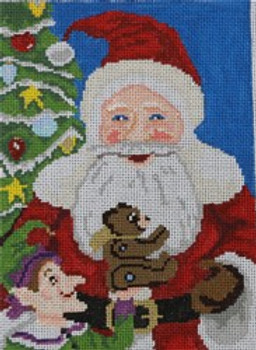 145-13 Santa &Elf 5.5x7.5 13 Mesh Pajamas and Chocolate