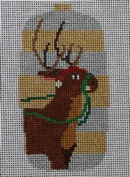 246-18 Reindeer Ornament 2.5 x 4.5 18 Mesh Pajamas and Chocolate