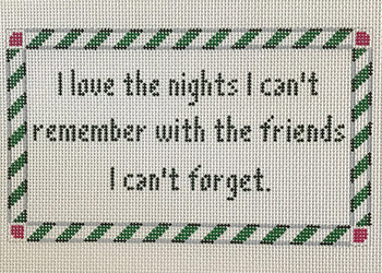 S-372 The Point Of It All I love the Nights- Friends 5x8.5  13 Mesh