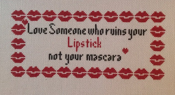 S-392 The Point Of It All Love Someone..Lipstick not Mascara 4 x 9 13 Mesh