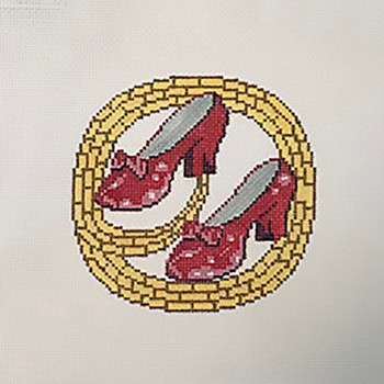 XO-022  Ruby Slippers 4.25 round 18 Mesh The Point Of It All Designs