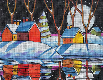 Maggie & Co. M-1957 Night Snow Reflection © Cathy Horvath-Buchanan 8-1/2 x 10-1/2" 18M