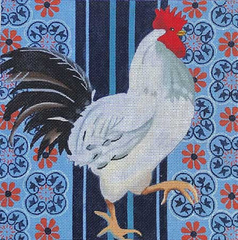 Maggie & Co. M-1930  Rooster Black Tail © Jennifer Brinley 9 x 9" 18M