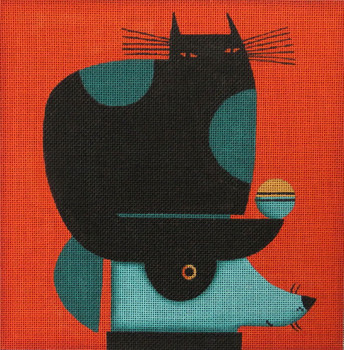 Maggie & Co. M-2013 Black Cat on Head	© Terry Runyan 9 x 9" 18M