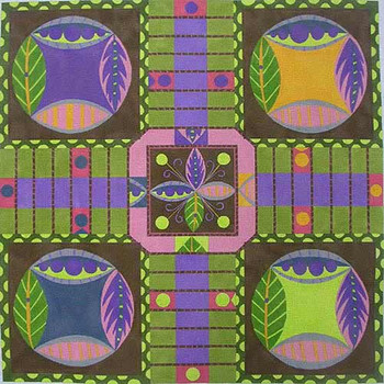 ZE105S Parcheesi Board & Dice Cups 14″ sq. 18 Mesh Zecca