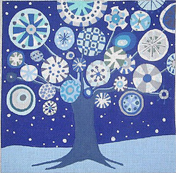 ZE193 Tree of Life - Winter 18 Mesh 9” x 9 Zecca